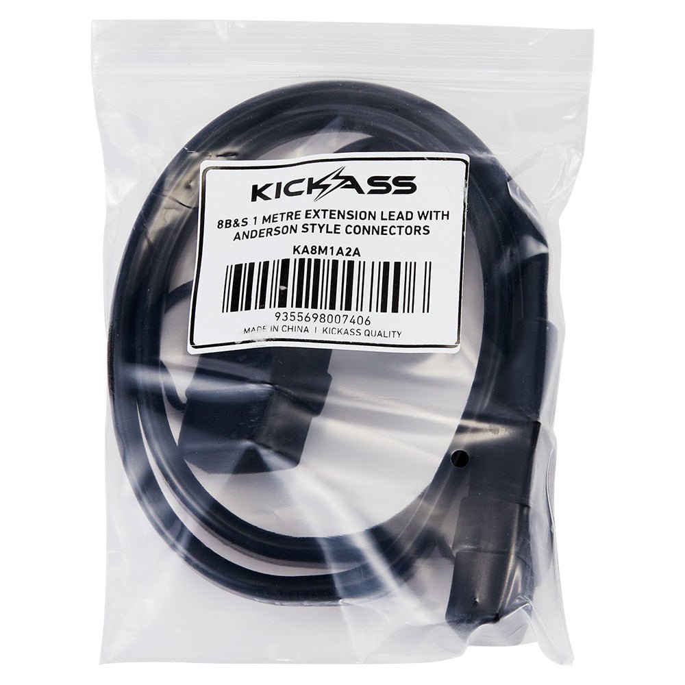 KickAss ProductsKickAss 8B&S 1 Metre Extension Lead With Anderson Style ConnectorsKA8M1A2A