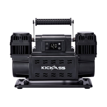 KickAss ProductsKickAss AirMaster II 12V Twin Outlet Air Compressor – 150 PSIKAAUTOTYREINF