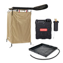 KickAss ProductsKickAss AquaBoss GO 22L Camp Shower Bundle with Shower Awning with Swing Arm & BaseKA-AQBGO22L-STENTEXT-BASE