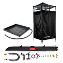 KickAss ProductsKickAss AquaBoss Rooftop 26L Bundle with Premium Shower Awning Black & Blue & BaseKA-AQBROOF26L-BBAWN-BASE