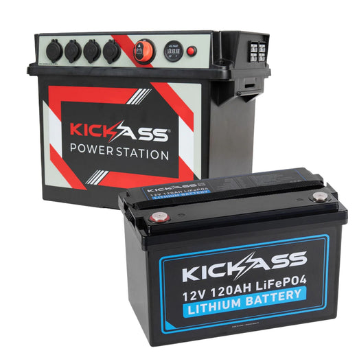 KickAss Battery Box + 120Ah Lithium Battery Bundle