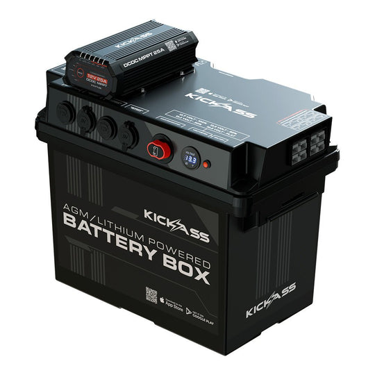 KickAss ProductsKickAss Battery Box with 25A DCDC Charger + Integrated BluetoothKAJBBOX25A