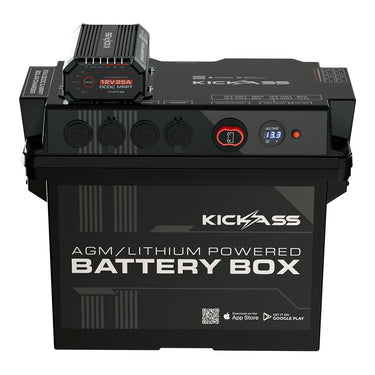KickAss ProductsKickAss Battery Box with 25A DCDC Charger + Integrated BluetoothKAJBBOX25A