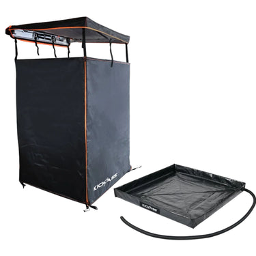 KickAss ProductsKickAss Black & Orange Shower Tent and Shower Awning Base BundleKABUNDLE - BLKORGTENT - AWNBASE