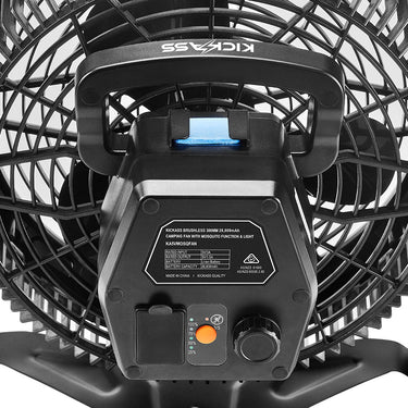 KickAss ProductsKickAss Brushless 300mm 28800mAh Camping Fan with Mosquito Function & lightKA5VMOSQFAN
