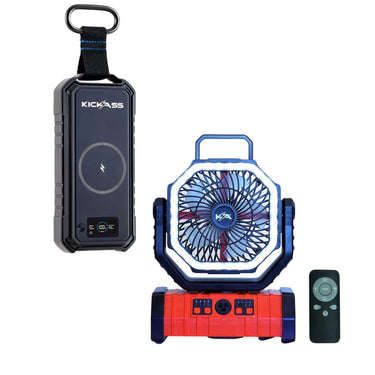 KickAss ProductsKickAss Camping Fan with LED Light and 24000mAh Power Bank BundleKACAMPFAN - PWRBANK24K