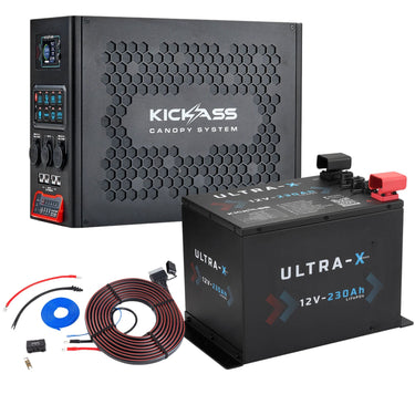 KickAss ProductsKickAss Canopy Power System with Ultra X 230Ah Battery and Wiring KitKA - CANOPYKIT - ULTRAX230