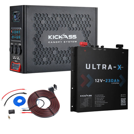 KickAss ProductsKickAss Canopy Power System with Ultra X 230Ah Slimline Battery and Wiring KitKA - CANOPYKIT - ULTRAX230SL