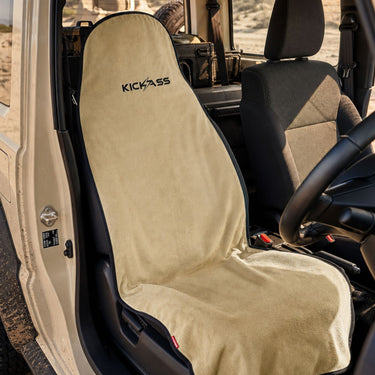 KickAss ProductsKickAss Car Towel Seat Cover - Sandy TaupeKASEATCOVER-SAND