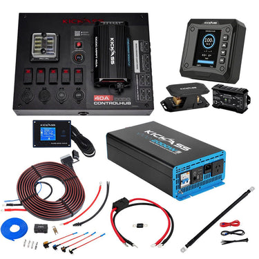 KickAss ProductsKickAss Control Hub 40A Complete Dual Battery Kit with 2000W Inverter and Smart ShuntKABDLCTRLHB40-2000W