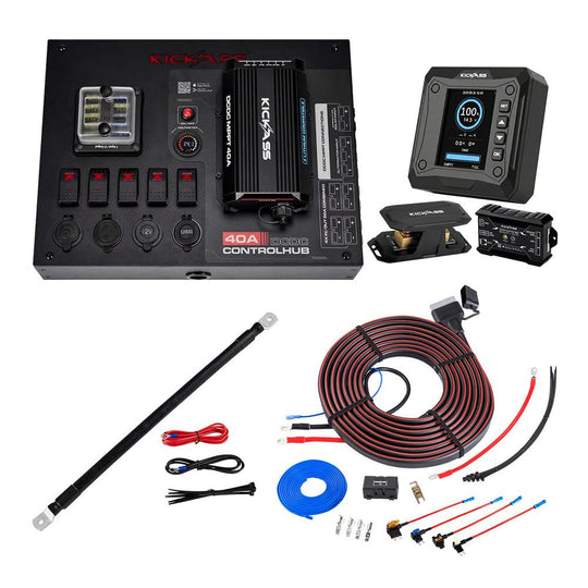 KickAss ProductsKickAss Control Hub 40A Complete Dual Battery Kit with Smart Shunt and WiringKABDLCTRLHB40-COMP