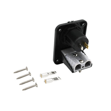 KickAss ProductsKickAss Double Flush Mount Housing - 50A Anderson Style Plug (USB A+C)KAFMPAnd+USB