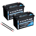 KickAss ProductsKickAss Dual 120Ah Smart Lithium Batteries with Linking Cable KitKA - 120AHSMART - DUAL - LINKKIT