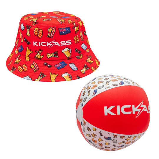 KickAss ProductsKickAss Fan Pack Bucket Hat and Beach Ball BundleKA-FANPACK-HAT-BALL