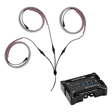 KickAss ProductsKickAss Flexible Awning LED Light Kit + 212W USB Fast Charger BundleKABUNDLE-LEDLIGHT-USBCHARGER