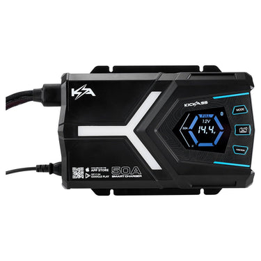 KickAss ProductsKickAss Flexicharge 12V 50A ACDC Smart Battery Charger For Lead Acid, AGM & Lithium Batteries + Integrated BluetoothKACHG1250BT