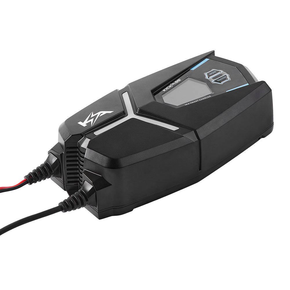 KickAss ProductsKickAss Flexicharge 16A Smart 12V/24V Battery Charger For Lead Acid, AGM & Lithium BatteriesKACHG1216