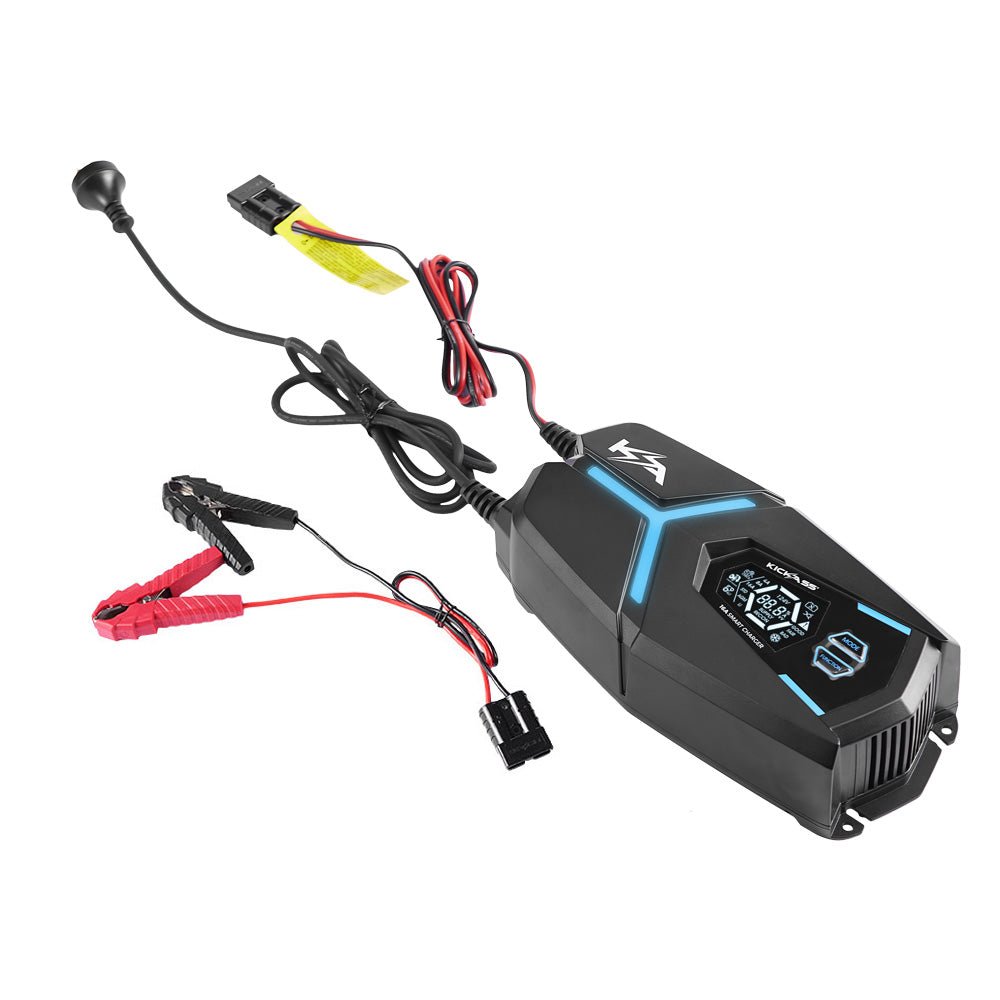 KickAss ProductsKickAss Flexicharge 16A Smart 12V/24V Battery Charger For Lead Acid, AGM & Lithium BatteriesKACHG1216