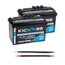 KickAss ProductsKickAss Integrated 12V 100Ah Lithium Battery Twin Pack + Linking Cables BundleKA12100X - LION2PK