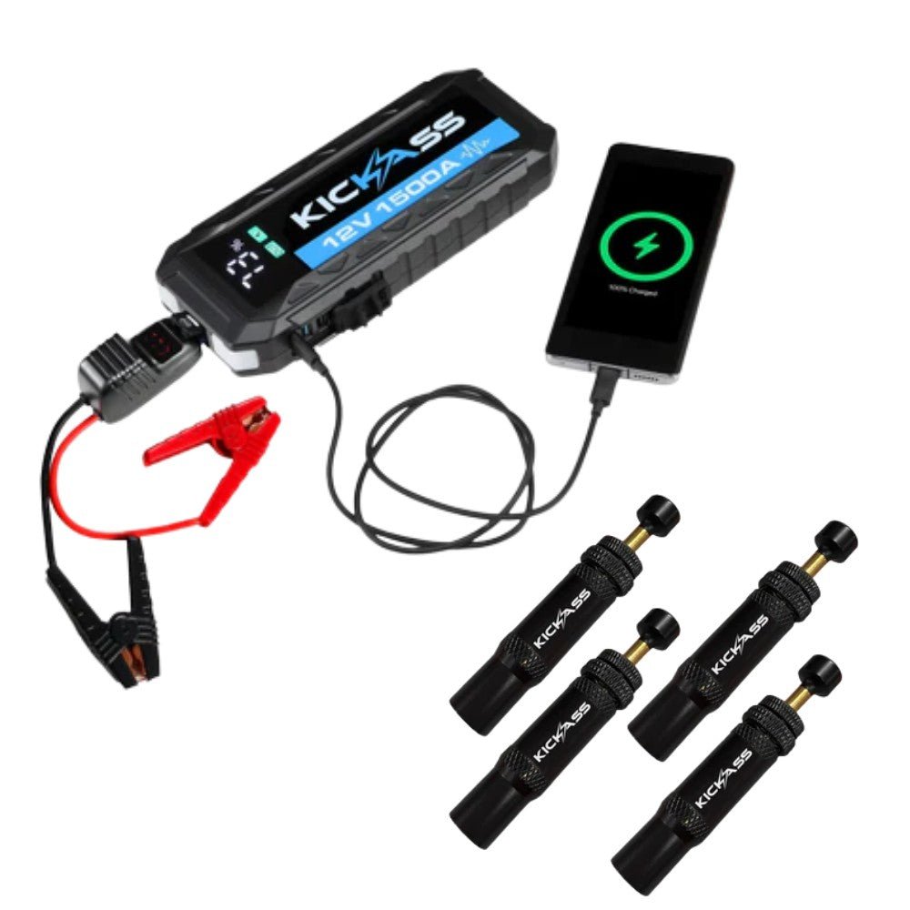 KickAss ProductsKickAss Jump Starter & Tyre Deflator Kit - Glove Box EssentialKA - JUMPSTART - TYREKIT