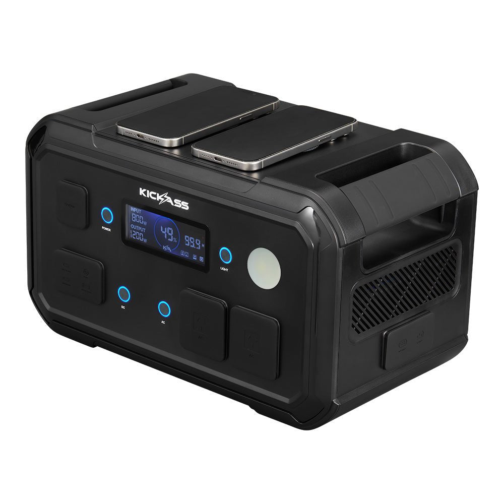 Kickass Kickcharge 1200 LiFePO4 Power Station MKII - 1120Wh, 87.5Ah ...
