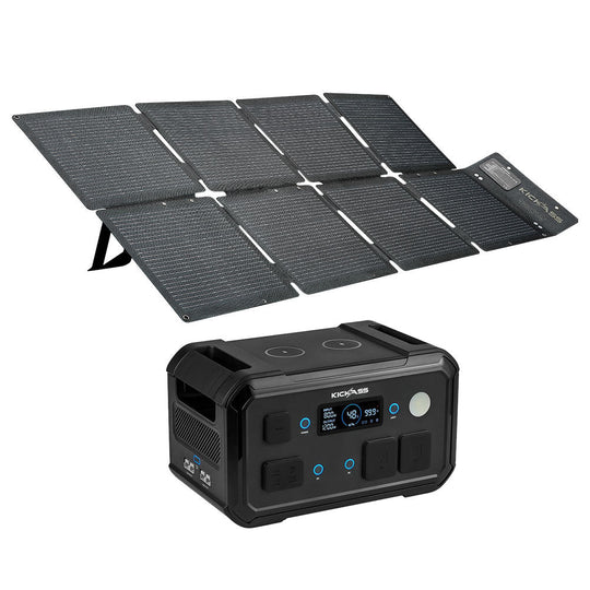 KickAss ProductsKickAss KickCharge 1200 MKII + 120W Solar Generator KitBUNDLE-1200MKII-KASB120