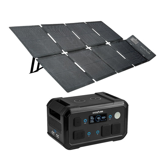 KickAss ProductsKickAss KickCharge 1200 MKII + 200W Solar Generator KitBUNDLE-1200MKII-KASB200