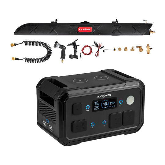 KickAss ProductsKickAss KickCharge 1200 Power Station + AquaBoss Rooftop 26L BundleKA-KAPHUB1200MKII-AQB26L