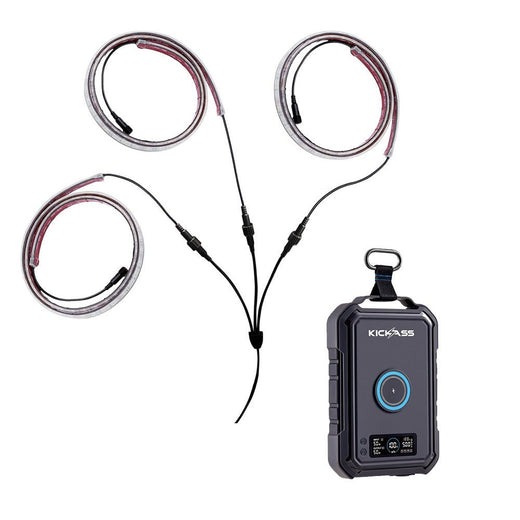 KickAss KickCharge 150Wh Portable Power Pack + Flexible Awning LED Light Kit Bundle