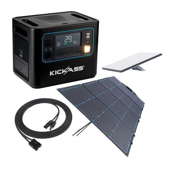 KickAss ProductsKickAss KickCharge 2400 Lithium Power Station + 240W Solar Generator Kit with Starlink MiniKA-KAPHUB2000-240WSOL-STLMINI