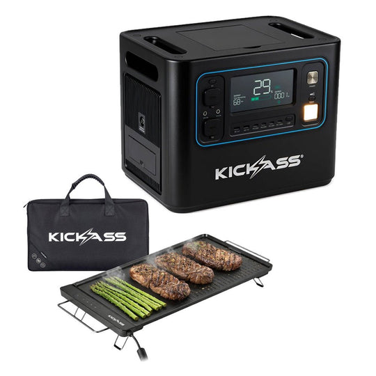KickAss ProductsKickAss KickCharge 2400 Lithium Power Station + BBQ BundleKA-KAPHUB2000-KAEBBQ1400