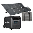 KickAss ProductsKickAss KickCharge 3000 Lithium Power Station + 120W Folding Solar Panel BundleKA-HUB3000-FSP120