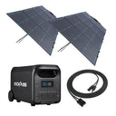 KickAss ProductsKickAss KickCharge 3000 Lithium Power Station, 2 x 12V 240W Premium Folding Portable Solar Panel & Solar Panel PV to Anderson Extension Cable BundleKABUN-PHUB3000-2XFSP240