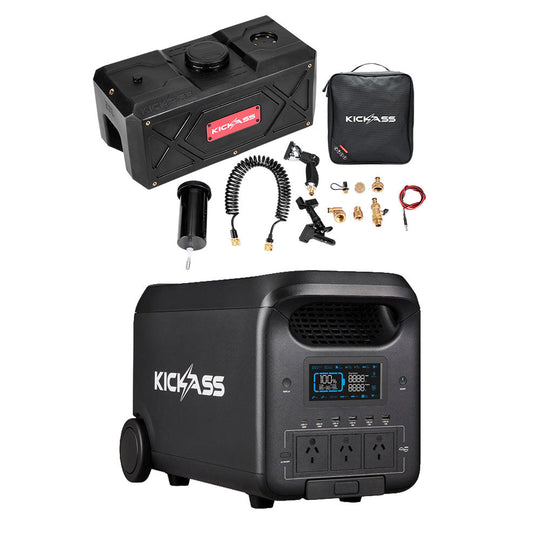 KickAss ProductsKickAss KickCharge 3000 Power Station + AquaBoss Core 28L BundleKA-KAPHUB3000-AQBCORE-28L