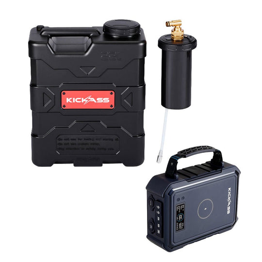 KickAss ProductsKickAss KickCharge 380Wh Powerhub + AquaBoss GO 22L Camp Shower BundleKA-KAPHUB-380-KAAQBGO