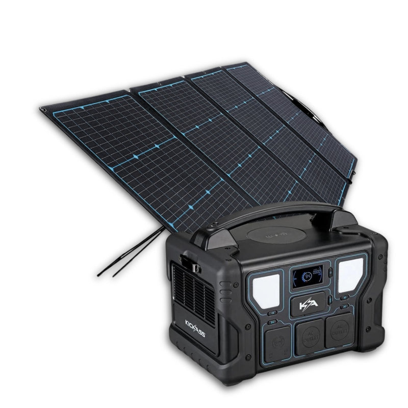 KickAss ProductsKickAss KickCharge 700 Portable Solar Generator Pro Kit