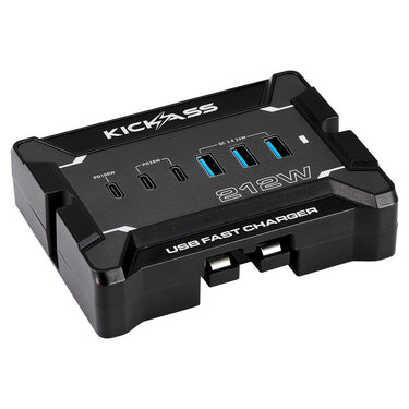 KickAss ProductsKickAss KickCharge Compact Portable Power Pack + 12V Anderson To USB Fast Charger BundleKABUN-KC150-ANDUSB