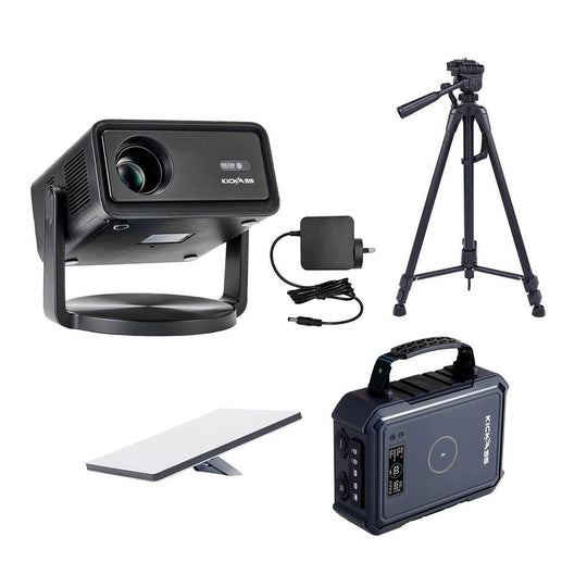 KickAss ProductsKickAss KickCharge Powerhub Portable Power Pack Bundle with Starlink Mini, Projector & TripodKA-KAPHUB380-STLMINI-PROJ