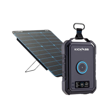 KickAss ProductsKickAss KickCharge Rooftop Tent 150 + 60W Portable Solar Panel BundleKAPHUB - 150 - KAFSP60KIT