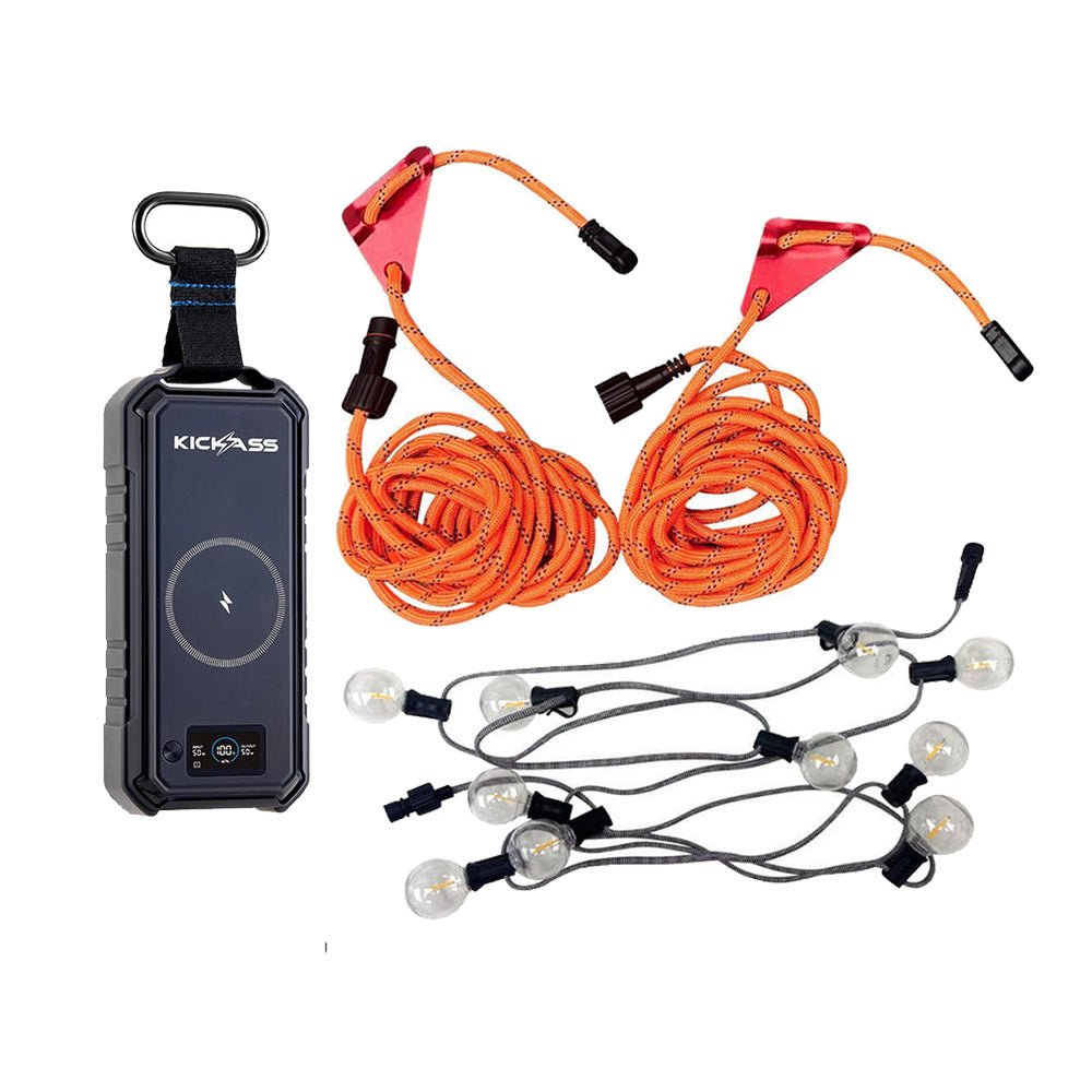 Swag Rope Clips KickCharge Swag 88 + LED Light Rope Bundle | KickAss – KickAss Products