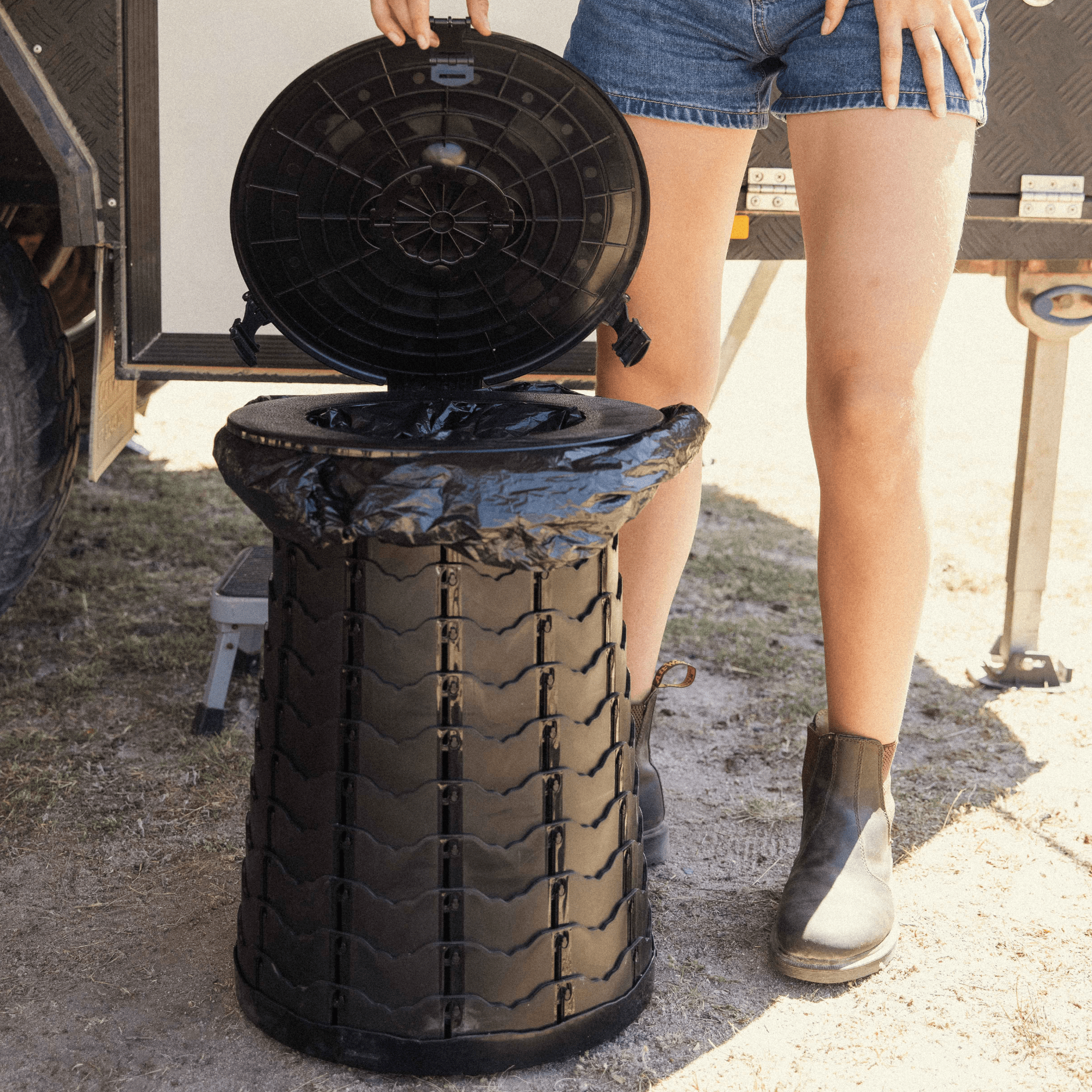 Pop Stool The KickAss Large Portable Pop Up Stool | KickAss Products