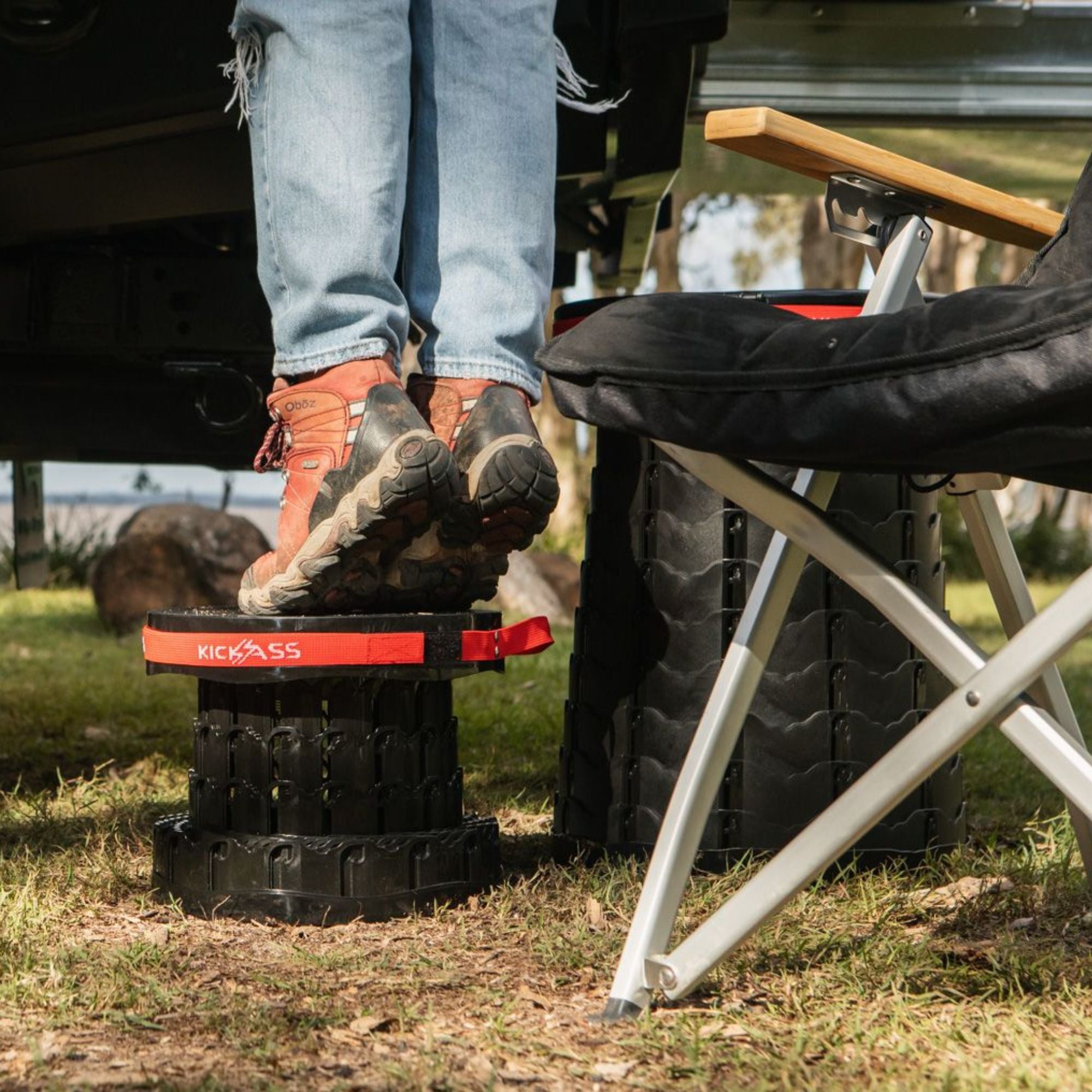 Pop Stool The KickAss Large Portable Pop Up Stool | KickAss Products