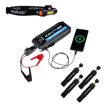 KickAss ProductsKickAss Outback Essentials Bundle with Jump Starter, Torch and Tyre DeflatorKAOUTBACKESSENTIALSSET