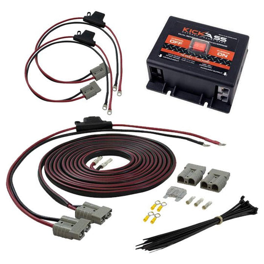 KickAss ProductsKickAss Plug & Play Dual Battery System Wiring Kit & Dual Sensing VSRKADBWK8MMVSR2AND