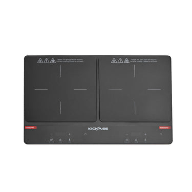 KickAss ProductsKickAss Portable 2300W Dual Zone Induction Cooktop with 11 Power LevelsKAINDCOOK-2300W