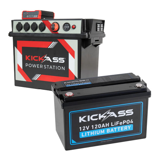 KickAss ProductsKickAss Portable Battery Box + 120Ah Lithium Battery BundleKABBX120LIKIT