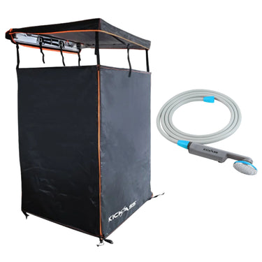 KickAss ProductsKickAss Portable Camping Shower and Shower Tent Bundle - Black & OrangeKA - CAMP - SHOWER - BUNDLE - BO