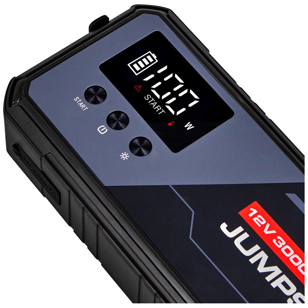 Kickstart Recharge Power Boost 3000A Lithium Jump Starter with Power Bank 5500A – KickAss ...