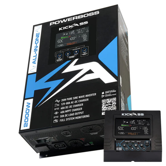 KickAss ProductsKickAss PowerBoss 2000W All - in - One Power System with Remote Display and Plug & Play KitKAPBRDUCONN