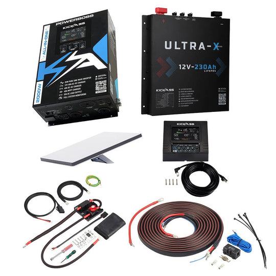 KickAss ProductsKickAss PowerBoss Bundle with 230Ah Slimline Lithium Battery, Starlink Mini & Connections KitKA-KAPB2K1280-230AHLIT-STARLINK